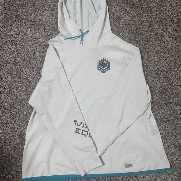 Disney Star Wars Galaxy Edge Mandalorian 709 First Order Gray Hoodie - Picture 2 of 8